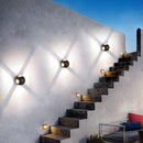 Aplica LED AX240, Exterior, 4 Surse, 4W, Negru, 3000K