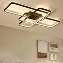 Lustra LED cu telecomanda AXIS 95W, 3 Elemente, lumina Rece/Calda/Neutra, Dimabila, Negru