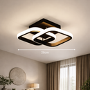 Lustra LED VERTEX Matrix Romburi Suprapuse, Rame Metalice, 24W, 2 Romburi, Lumina Rece/Calda/Neutra 3000K/4000K/6000K, Negru, Metal si Silicon Lustra LED Default Title Alessandro Design