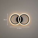 Lustra LED cu telecomanda BETTY 27W, 2 Cercuri, lumina Rece/Calda/Neutra, Dimabila, Negru Lustre LED cu Telecomanda Default Title Alessandro Design