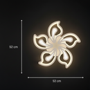 Lustra LED cu telecomanda LILY 86W, 5 Elemente, lumina Rece/Calda/Neutra, Dimabila, Alb Lustre LED cu Telecomanda Default Title Alessandro Design