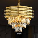 Candelabru Cristal HEXA Ø30cm 3xE14 Auriu Inaltime Reglabila Candelabre Cristal Default Title Alessandro Design
