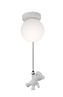 Lustra LED URSULETI Glob 20cm, Inaltime 52cm, 1xE27, Suspendata