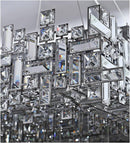 Candelabru Cristal NEXORA Regalis, 10xE14, 78X28cm, Inaltime Reglabila, Design Elegant