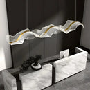 Lustra LED suspendata AMI 80W, Liniara, lumina Rece/Calda/Neutra, Auriu, Inaltime Reglabila