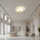 Lustră LED Marco cu Telecomandă, 76W, Dimabilă, Auriu, Metal, Acril și Sticlă, 3000K/4000K/6000K
