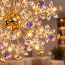 CC372-600GD product gallery close-up 1: gold arms and crystal details