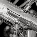 Candelabru Cristal SEGOVIA Magno 10x E14, Diametru 60cm, Argintiu Lucios, Inaltime Reglabila