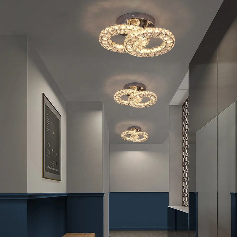 Lustra LED cu telecomanda ZABINA, 32W, 2 Cercuri, lumina Rece/Calda/Neutra, Dimabila, Argintiu