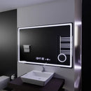Oglinda LED Rectangulara, 120x80cm, Souverain MotionGlow Marcello, Sistem Dezaburire, Ceas & Termometru, Lupa Cosmetica, Dimabila