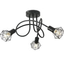 Lustra Shion 3xE27, Negru, Metal, Diametru 50cm Lustre Industrial Default Title Alessandro Design