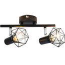 Lustra cu Abajur, GRACIE, Diamant, 2XE14, Negru, Metal Lustre Clasice Default Title Alessandro Design