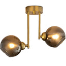 Lustra cu bec moderna MODUS, 2x E27, Auriu, Metal