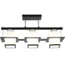 Lustra Clasica Aramis cu Lemn Abajur Patrat 3x E27 Gri Negru Lustre Clasice Default Title Alessandro Design