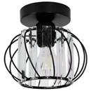 Lustra Monica, 1 X E27, Ø 16 cm, Negru, Metal / Sticla Lustre Clasice Default Title Alessandro Design