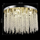 Candelabru LED Cristal LLC215/400WH Rotund, 22W, Lumina Rece/Calda/Neutra, Cristal, Auriu Candelabre Cristal Default Title Alessandro Design