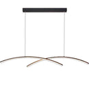 Lustra LED cu telecomanda FLUIRA, 52W, lumina Rece/Calda/Neutra, Dimabila, Negru Lustre LED cu Telecomanda Default Title Alessandro Design