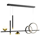 Lustra LED suspendata cu telecomanda DAMARA 44W, lumina Rece/Calda/Neutra, Dimabila, Negru, Inaltime Reglabila