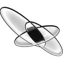 Lustra LED cu telecomanda ORBITA 74W, 3 Elemente, Ovala, lumina Rece/Calda/Neutra, Dimabila, Negru