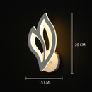 Aplica LED LILY 14W Petala Lumina Rece/Calda/Neutra Acril si Metal Alb