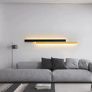 Lustra LED LINIUS 29W, 2 Elemente, Liniara, Lumina Calda/Neutra/Rece, Auriu Negru Aplice de Interior Default Title Alessandro Design