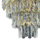 Candelabru Cristal WINDSOR Petito 3xE14, Diametru 29cm, Auriu Lucios, Inaltime Reglabila, Metal si Cristal Candelabre Cristal Default Title Alessandro Design