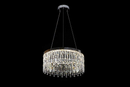 Candelabru LED cu Telecomanda, 98W, ROYALE Eleganza, Diametru 50 cm, Inaltime 120 cm, Lumina Rece/Neutra/Calda, Dimabila, Argintiu, Cristal, Metal