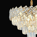 Candelabru Cristal WINDSOR Nobile 5xE14, Diametru 39cm, Auriu Lucios, Inaltime Reglabila Candelabre Cristal Default Title Alessandro Design
