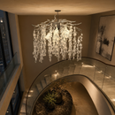 Candelabru Cristal WILLOW, 5x E14, Diametru 50cm, Crom