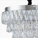 MEILI CRYSTAL CASCADA 500 – Candelabru LED cu Cristale, 112W, Ø500 mm, cu Telecomandă