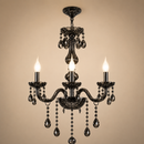Candelabru Cristal AUGUST Eleganza, 3xE14, Diametru 48cm,  Argintiu, Inaltime Reglabila