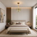 Candelabru Cristal BANO Nobile, 24W, 4xE14,  Inaltime Reglabila, Metal si Cristal, Auriu
