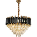 Candelabru Cristal VERSAILLES Eleganza 8x E14, Diametru 50cm, Negru, Auriu Lucios, Inaltime Reglabila Candelabre Cristal Default Title Alessandro Design