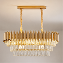 Candelabru Cristal VERSAILLES Regalis 10xE14, Lungime 78 cm, Auriu, Inaltime Reglabila