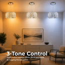 Candelabru LED Cristal TURKMENABAT Magno, Ø58cm, 35W, Lumina Rece/Calda/Neutra, Metal si Cristal, Crom Lucios, Inaltime Reglabila