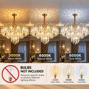 Candelabru Cristal VETRA Magno 10xE14, D60 cm, Auriu, Inaltime Reglabila, Metal si Cristal