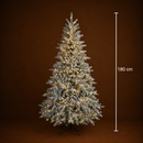 Decorațiune Brad Artificial UUMMANNAQ, 180 cm, 861 vârfuri, Suport Metalic, Plastic, Verde