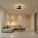 Lustra LED VEYA cu Telecomanda, 38W, D50cm, Lumina Rece/Neutra/Calda, Metal si Plastic, Negru