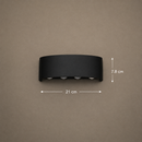 Aplica LED Exterior Ellis, 8W, 8 Surse de lumina, Lumina Calda, Negru