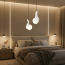 Aplica LED Decorativa MANOS, 13x120cm, 1xE27, Sticla si Resina, Alb