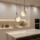 Aplica LED Decorativa MANOS, 13x120cm, 1xE27, Sticla si Resina, Alb