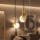 Aplica LED Decorativa MANOS, 13x120cm, 2xG9, Sticla si Resina, Auriu