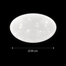Plafonieră LED 35 cm, 31W, 3000K / 4000K / 6000K, Alb, Metal si Acril Plafoniere LED Default Title Alessandro Design