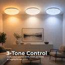 Plafonieră LED Hexagon 35 cm, 32W, 3000K / 4000K / 6000K, Alb, Metal si Acril