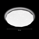 Plafonieră LED Hexagon 23 cm, 22W, 3000K / 4000K / 6000K, Alb, Metal si Acril Plafoniere LED Default Title Alessandro Design