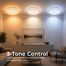 Plafonieră PL152 LED 35 cm, 31W, 3000K / 4000K / 6000K, Alb, Metal si Acril