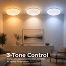 Plafonieră LED Margareta 35 cm, 31W, 3000K / 4000K / 6000K, Alb, Metal si Acril