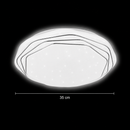 Plafonieră PL152 LED 35 cm, 31W, 3000K / 4000K / 6000K, Alb, Metal si Acril