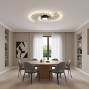 Lustra LED KALESA Grande, Lumina Neutra 4000K, 28W, Alb, Metal si Acril