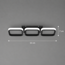 Lustra LED VERTEX 34W, 3 Patrate, Liniara, lumina Rece/Calda/Neutra, Neagra